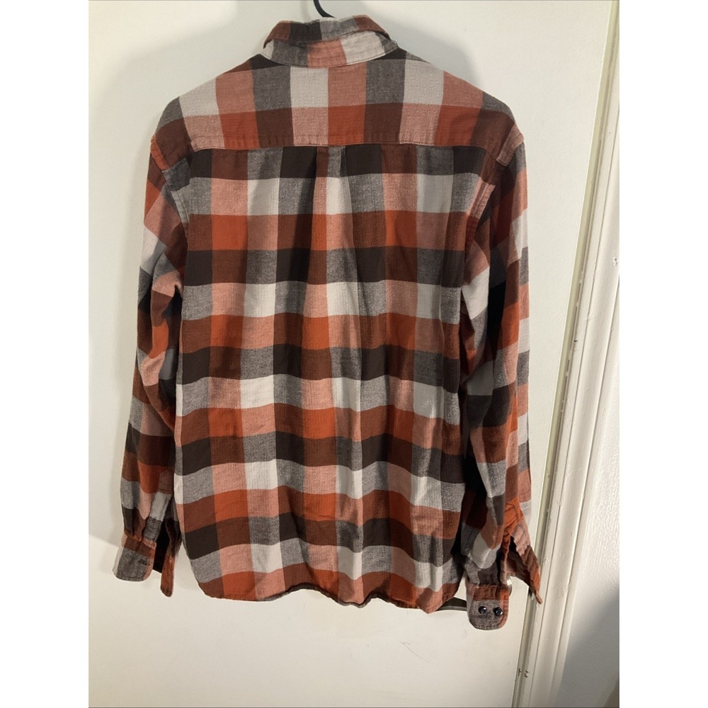 Field and Stream Flannel Shirt Size Large Plaid Button Front Long Sleeve Western - Picture 6 of 6